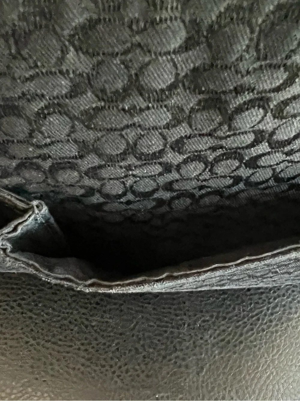 Coach Black Signature Hudson Messenger with Adjustable Strap